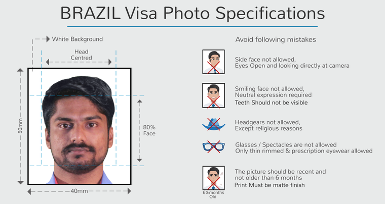 photo specifications of brazil dependent visa