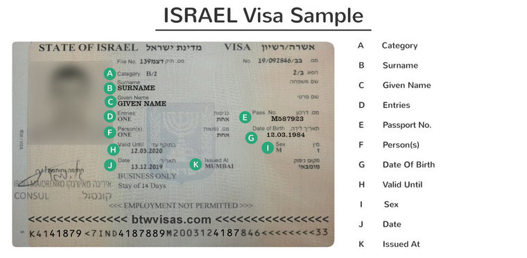 israel dependent visa