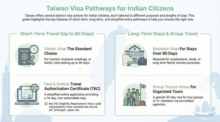  Taiwan visa types