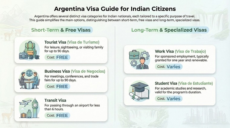 Argentina Visa type for indian