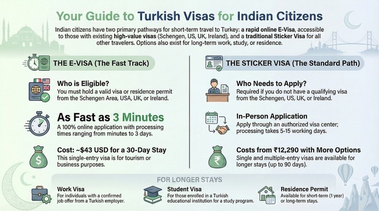 Turkish Visa Options for Indians
