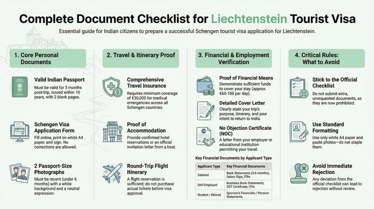 Complete Document Checklist for Liechtenstein Tourist Visa&nbsp;