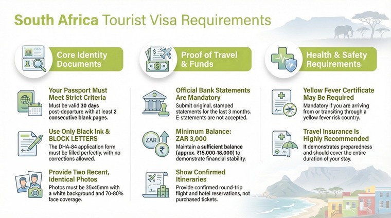 South Africa Tourist Visa Requirements 