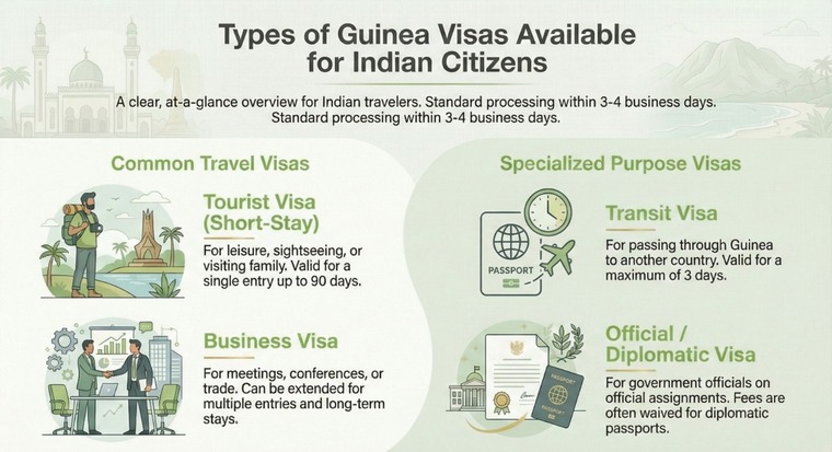 Types of Guinea Visas 