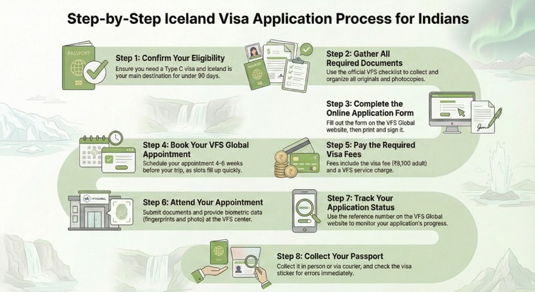 Iceland Visa Application Steps for Indians
