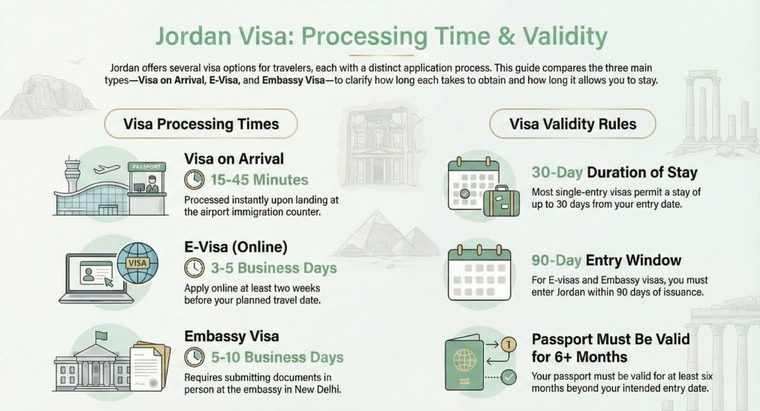 Jordan Visa Processing Time and Validity