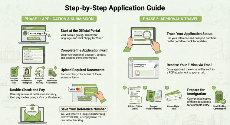 Kyrgyzstan- step by step application process 