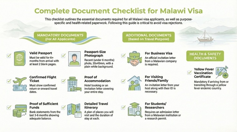 Complete Document Checklist For Malawi Visa