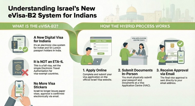 Israel's New eVisa System for Indians 