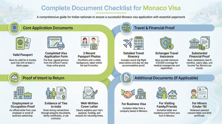 Complete Document Checklist for Monaco Visa