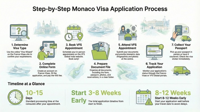 Step-by-Step Monaco Visa Application Process