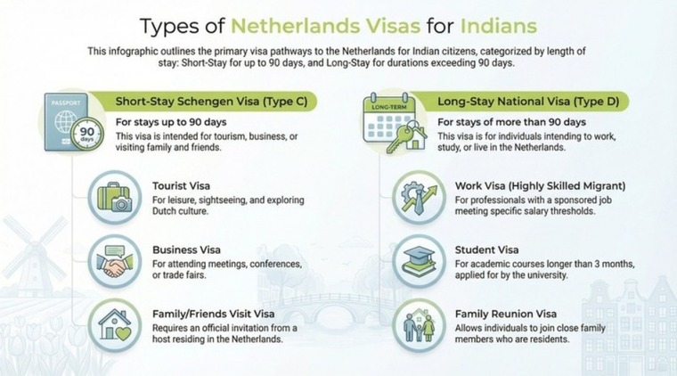 Types of Netherlands Visa 