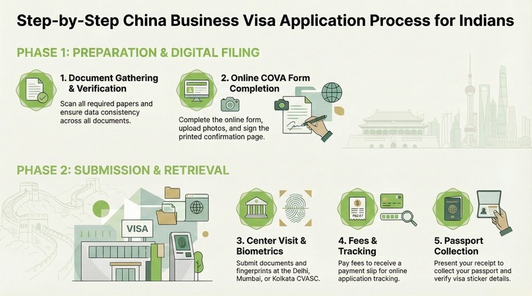 Step-by-Step China Business Visa Application Process for Indians